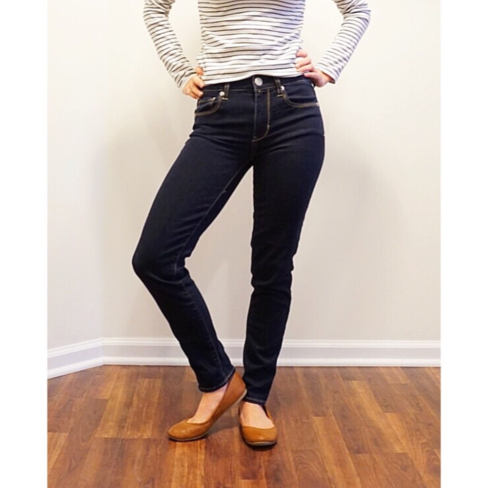 American Eagle Hi-Rise Skinny Jeans Size 0 Short